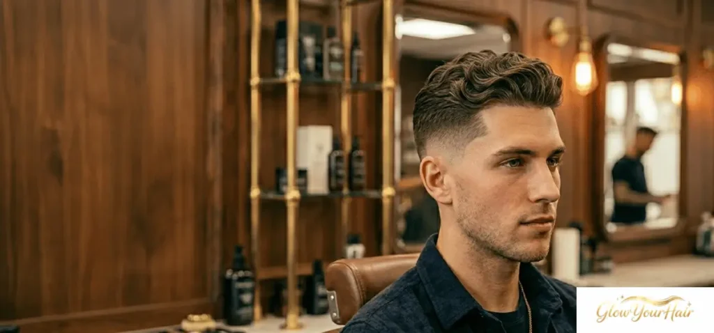 Wavy Side Part with Taper