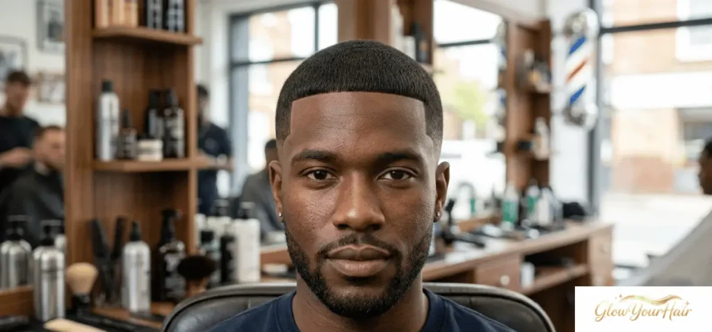  Curly Fringe with Mid Fade