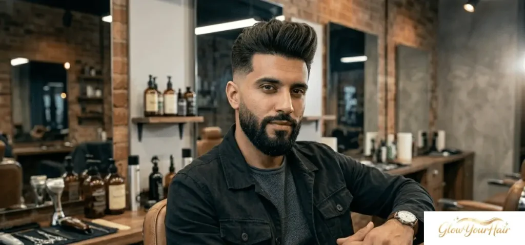 Natural Fade with Quiff