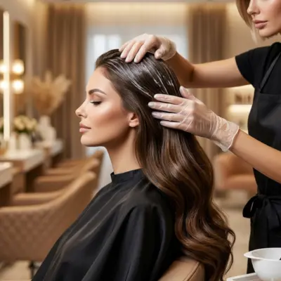setting hair tips