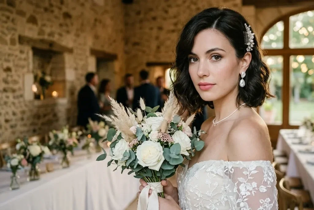 13 Messy Short Hairstyles for Wedding Day: The Full Guide (How to Do It, What to Buy, What It Costs) Messy Short Hairstyles for Wedding Day