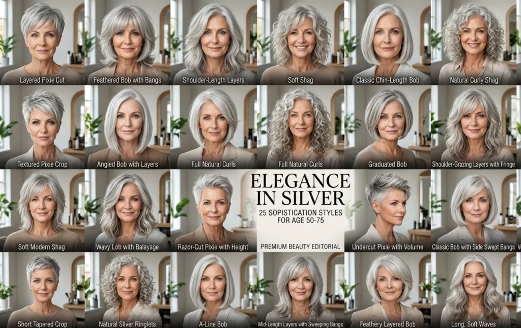 Gray Hairstyles for Older Women