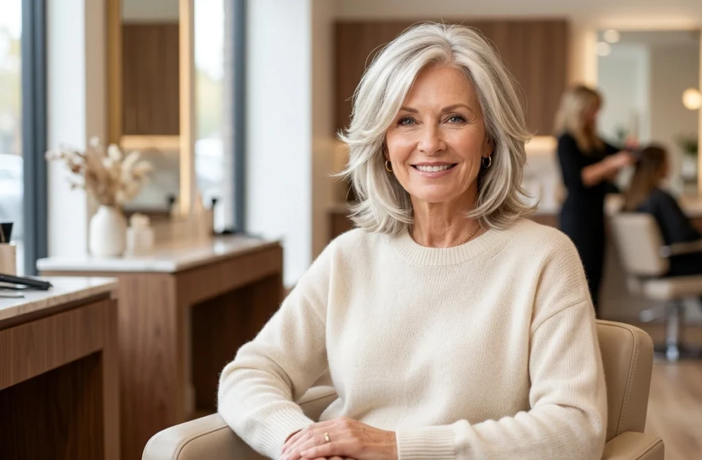 Medium-Length Layered Haircuts for Older Women