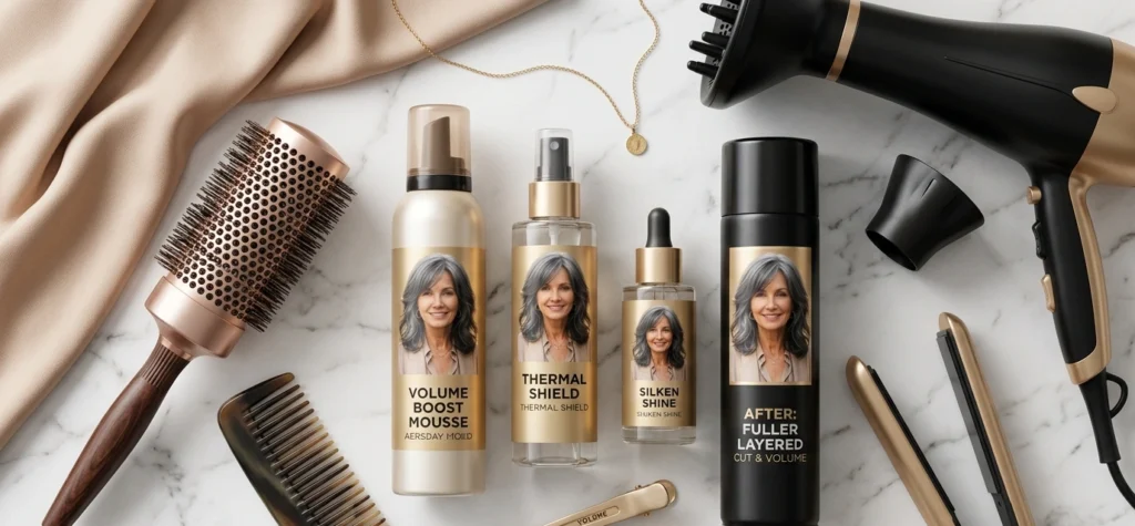 Medium-Length Layered Haircuts for Older Women