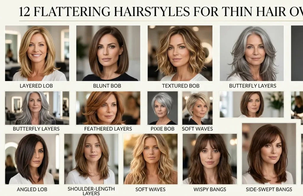 Hairstyles for Women Over 40 With Thin Hair