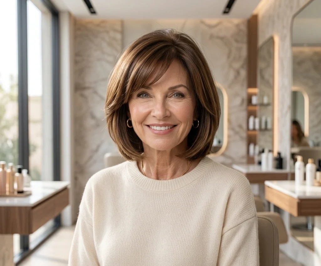 Medium-Length Layered Haircuts for Older Women