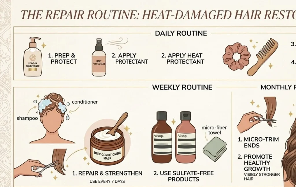 How to Repair Heat Damaged Hair for Women: The Complete Guide to Stronger, Healthier Hair How to Repair Heat Damaged Hair for Women