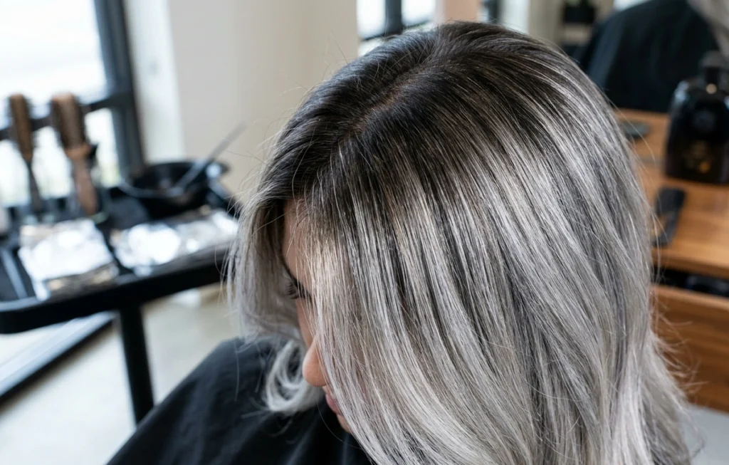 Gray Blending for Dark Hair