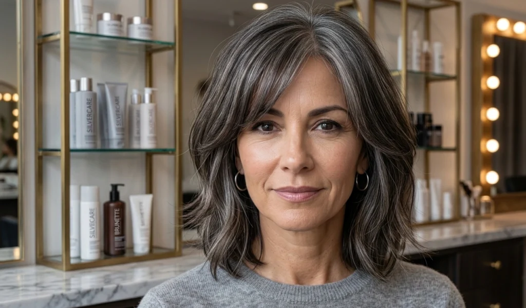 Gray Blending for Dark Hair