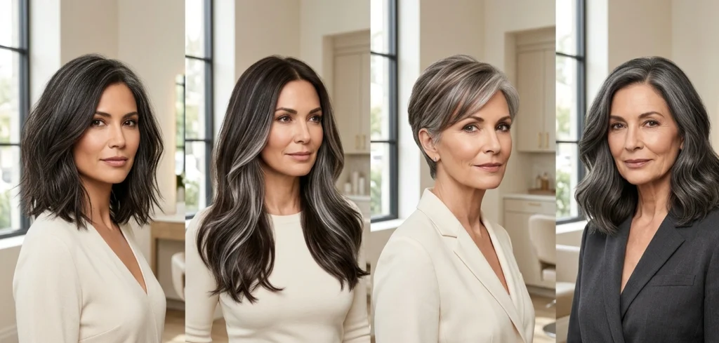 Gray Blending for Dark Hair